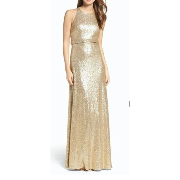 Jenny Yoo Dresses & Skirts - Jenny Yoo Sloane Sequin Blouson Gown
